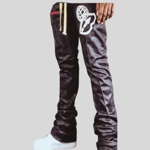 Bankup Streetwear Gray Warm Up Jacket And Pants